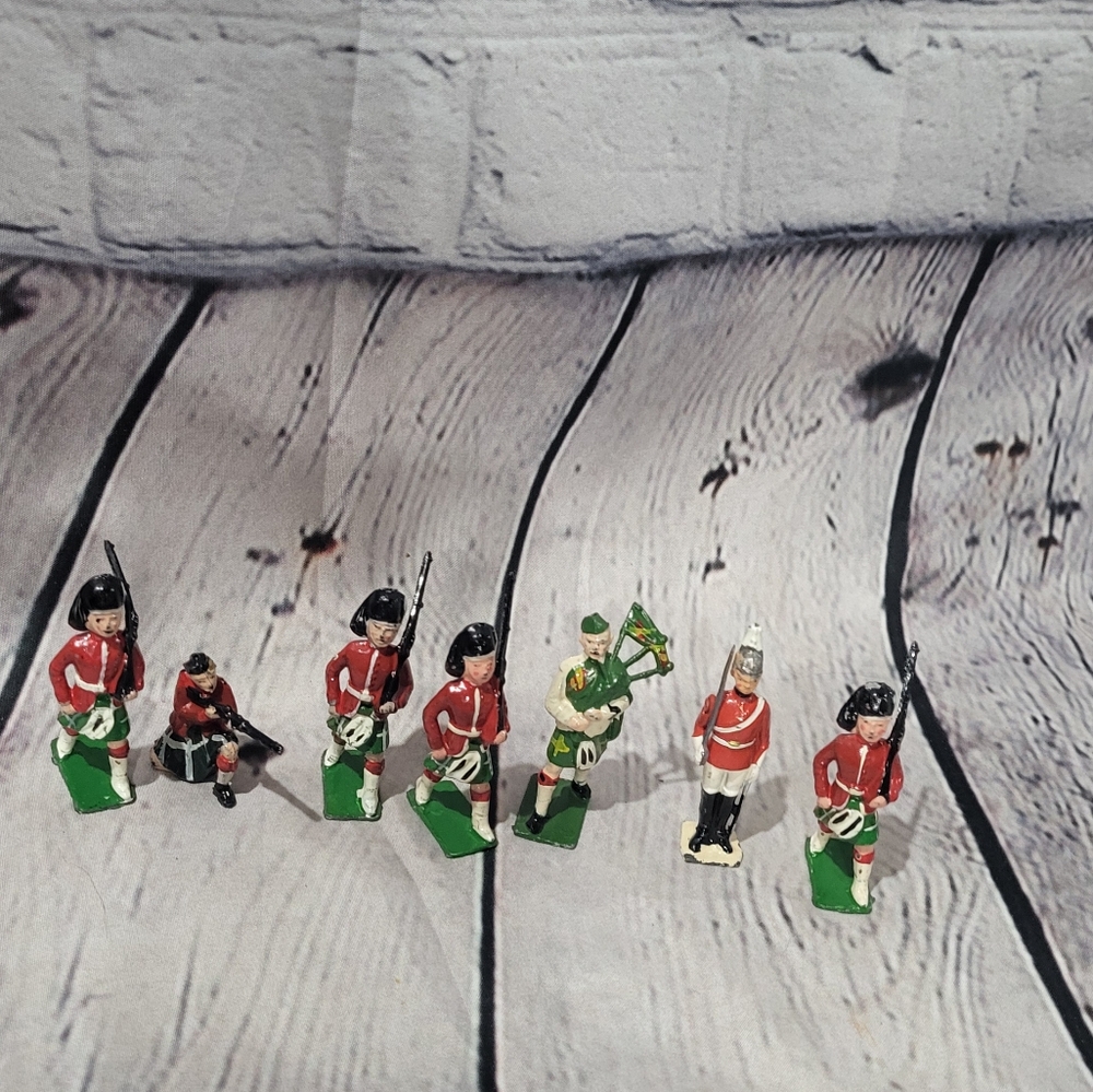 vintage metal soldiers
